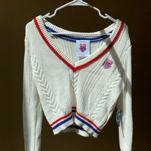 Forever 21 x K-Swiss Cable-Knit Sweater